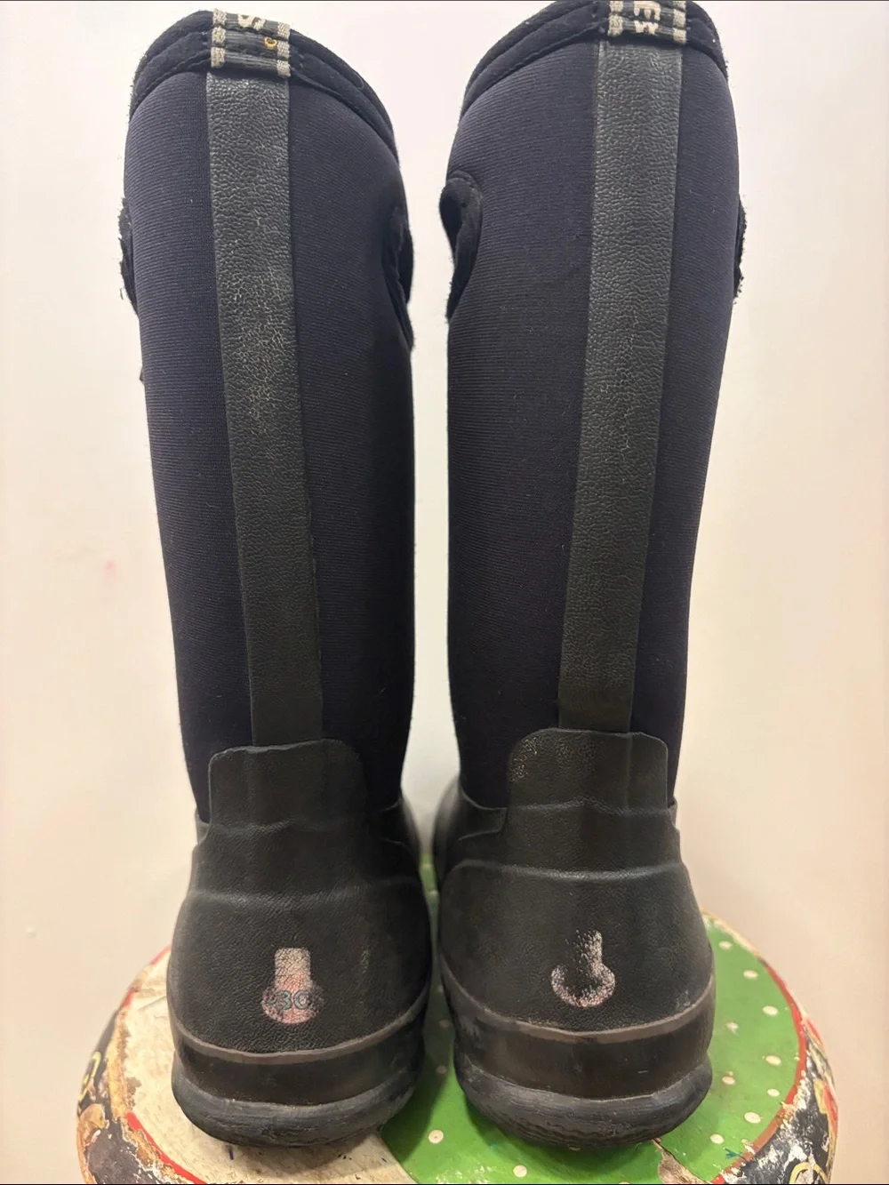 Bogs Kids Black Waterproof Tall Rain Boots